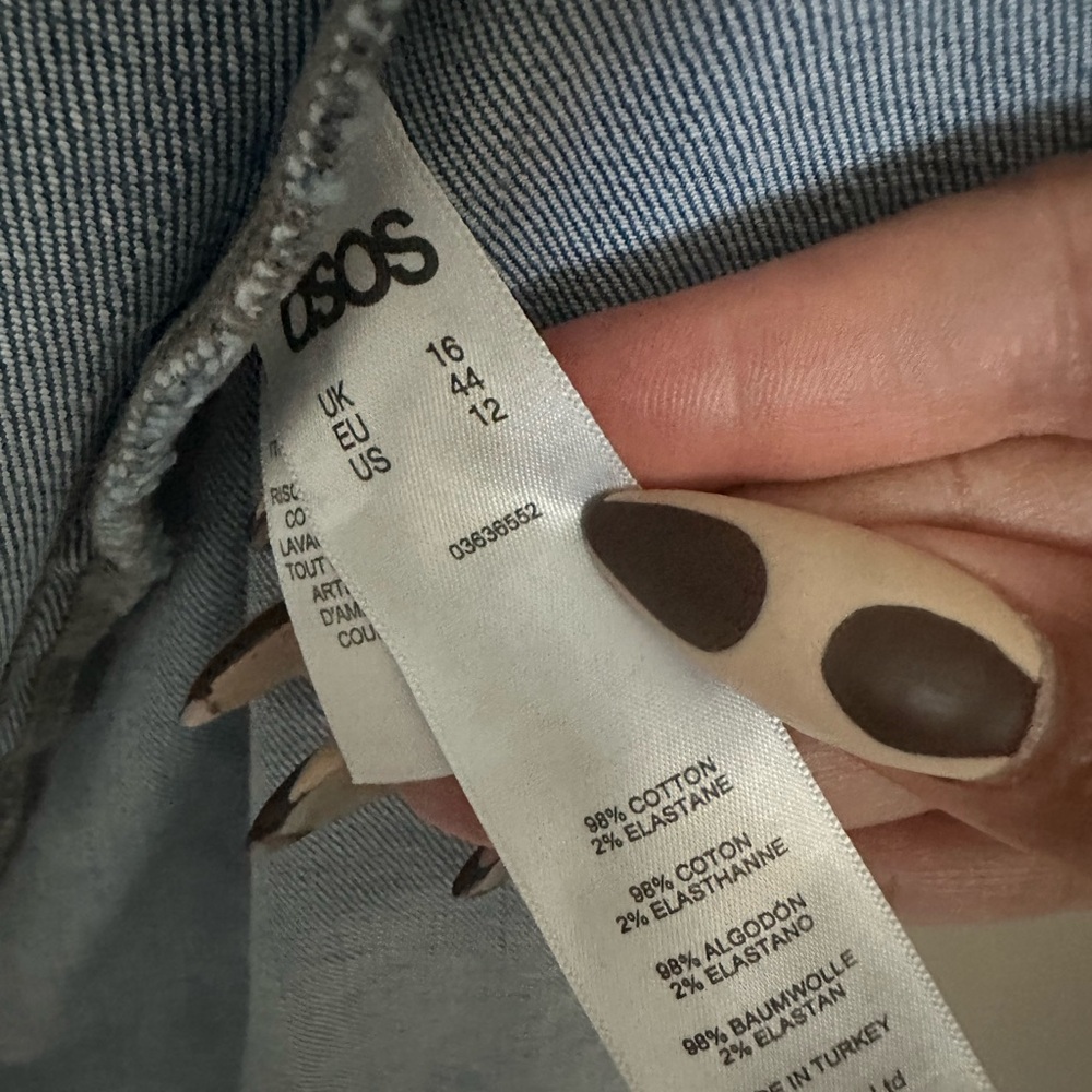 Asos Denim Skater Shirt Dress View 5